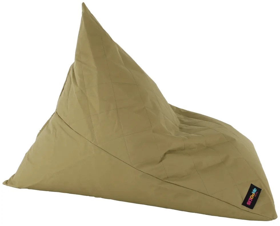 Fotoliu tip sac, material textil bej, VETOK