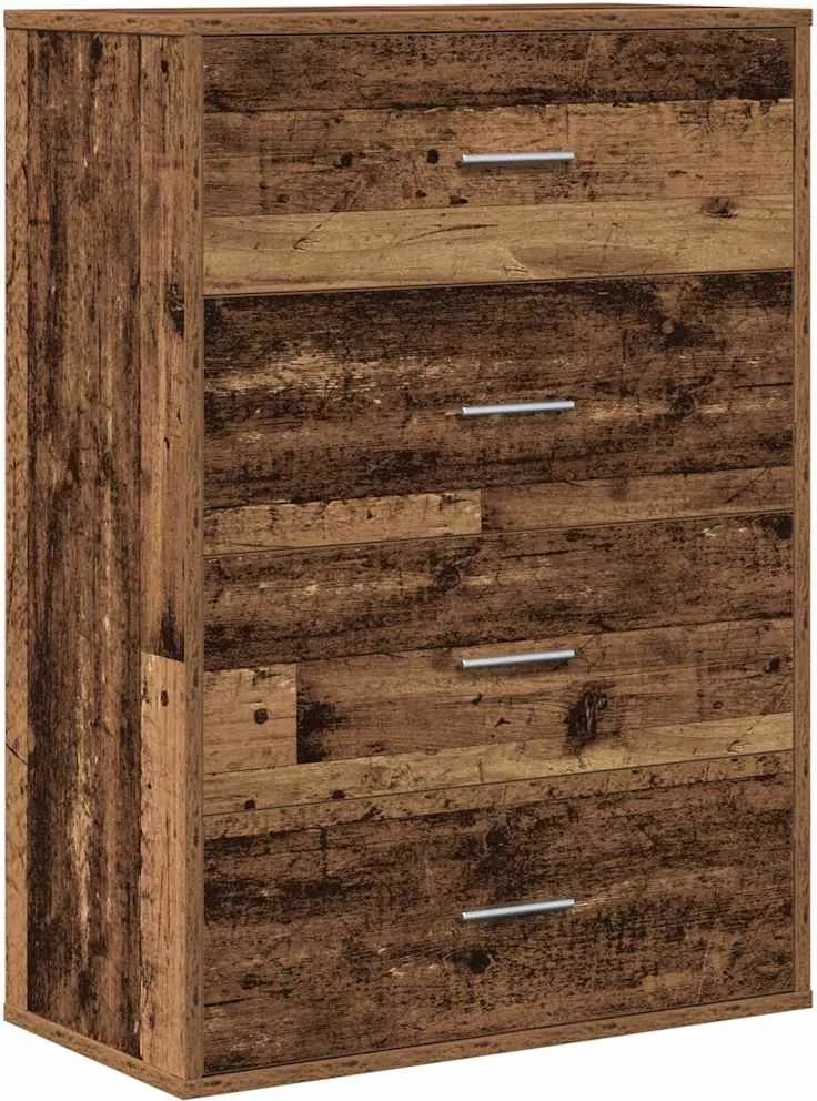 vidaXL Bufet cu sertar Lemn vechi 60 x 31 x 84 cm Lemn compozit