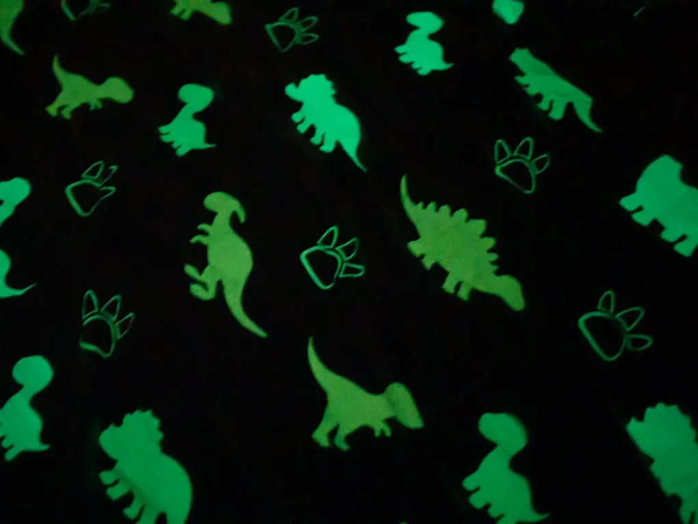 Lenjerie de pat fosforescenta din microplus albastru LIZARDS Dimensiune lenjerie de pat: 70 x 90 cm | 140 x 200 cm