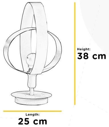 Lampă de masă ONLI SERENA 1xE14/6W/230V alb 38 cm