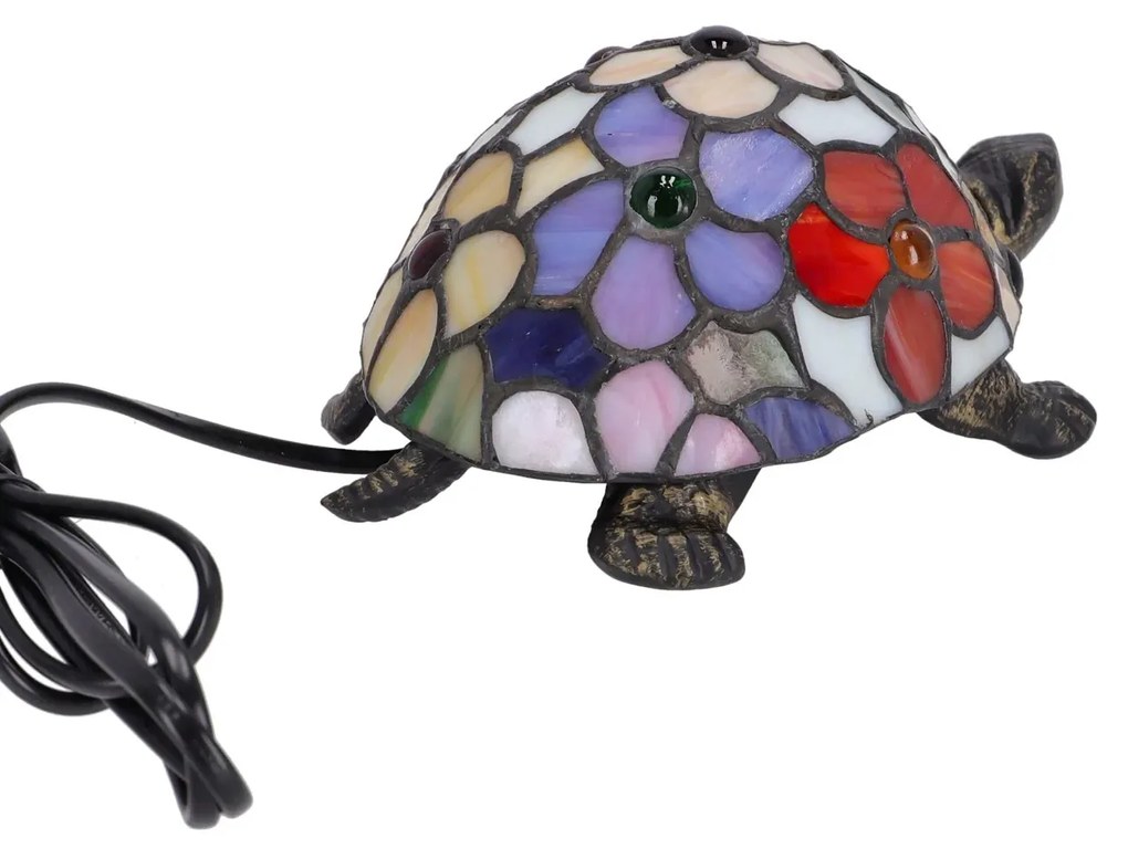 Lampa de masa Tiffany Turtle 20 cm