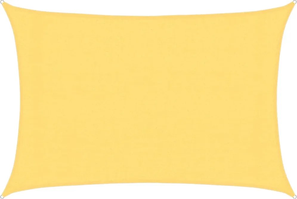 vidaXL Pânză parasolar, bej, 3 x 4 m, HDPE, 160 g/m²