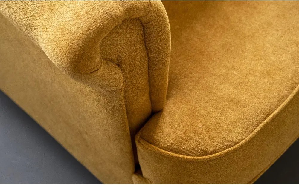 Canapea galbenă 150 cm Aros – ELTAP