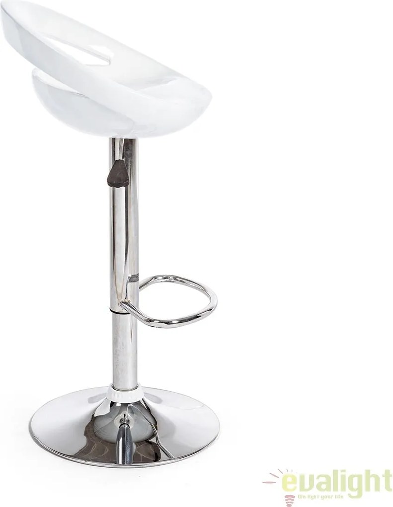 Set de 2 scaune de bar design modern alb ASTER 0731328 BZ