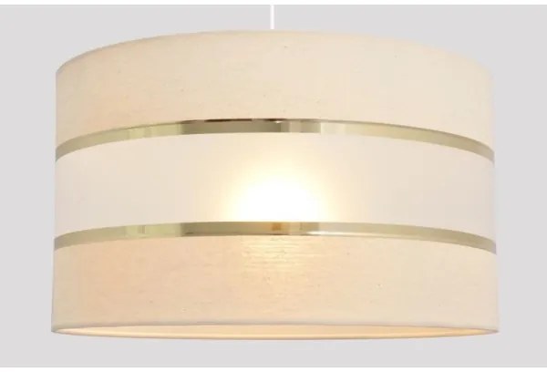 Lustră pe cablu HELEN 1xE27/15W/230V d. 35 cm crem/aurie