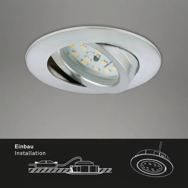 Briloner 7296-039 - Set 3x spoturi LED încastrate pentru baie LED/6,5W/230V IP23