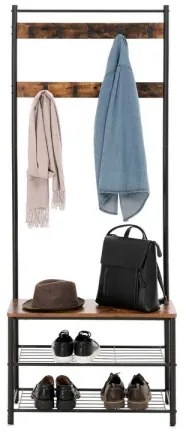 Cuier de podea NAVOR maro/negru