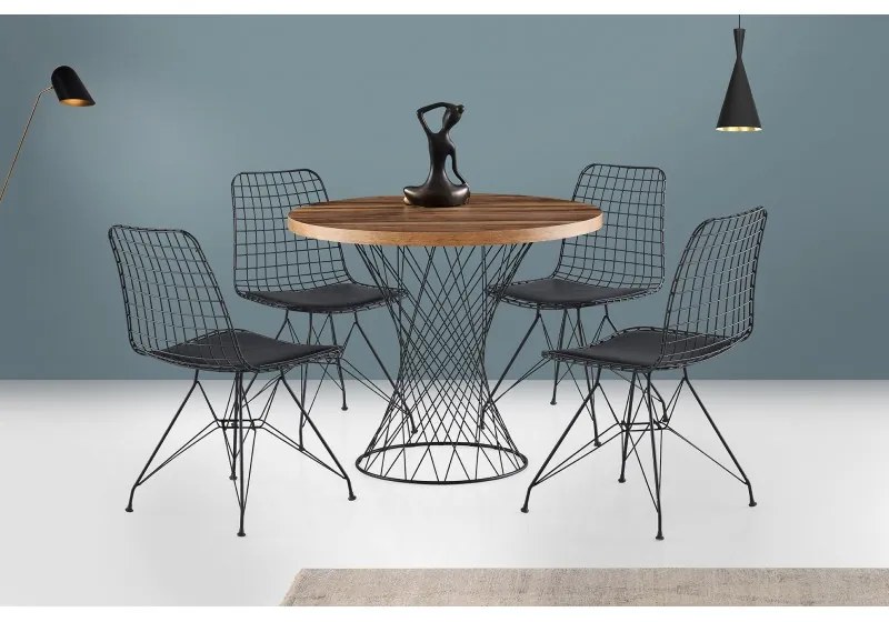 Masa Bucatarie Stil Industrial Pota - 1483 Dimensiuni 90 X 75 X 90