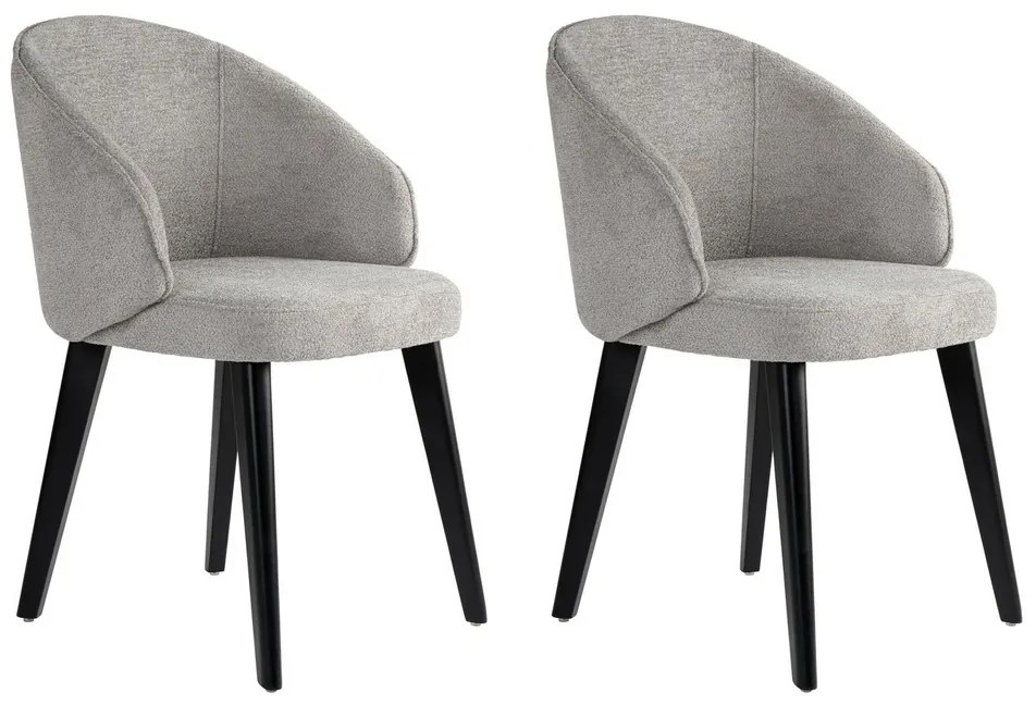 Set de scaune de sufragerie Bentley Grey andBlack, 2 buc.