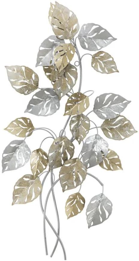 Panou decorativ multicolor din metal, 50x7,5x90,5 cm, Leaf Mauro Ferretti