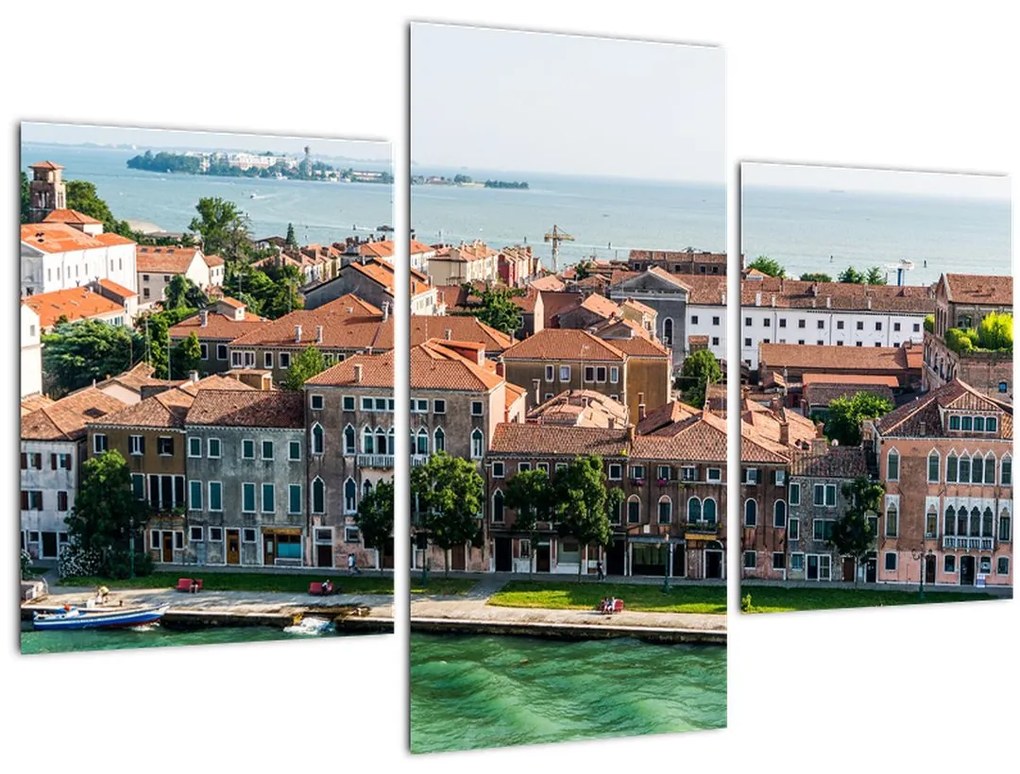 Tablou - Vedere aeriană a orașului (90x60 cm)