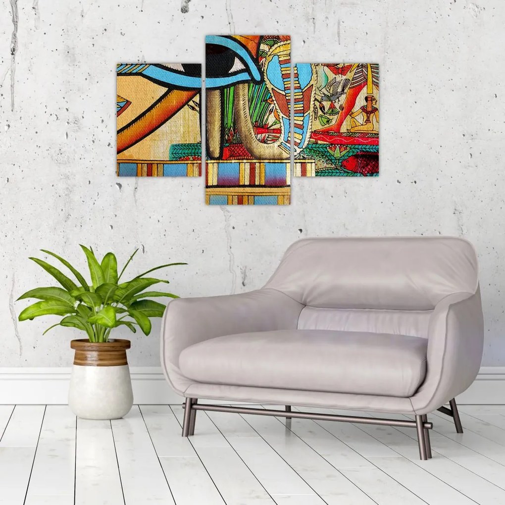 Tablou- Pictură egipteană (90x60 cm)