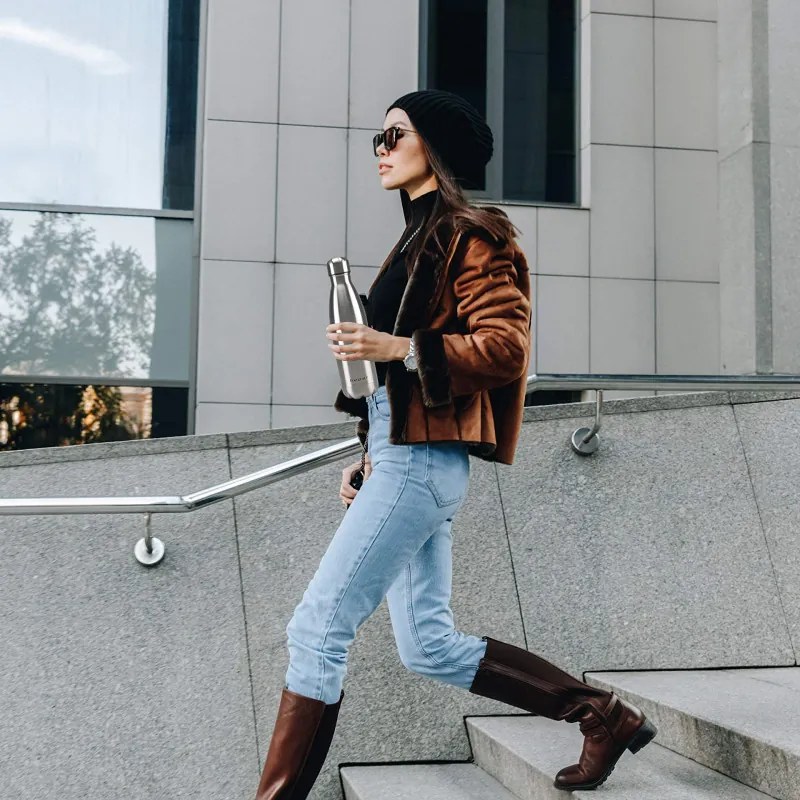 Resigilat: Termos Beper BI.505, 500 ml, Pereti dubli, Fara BPA, Otel inoxidabil, Inox