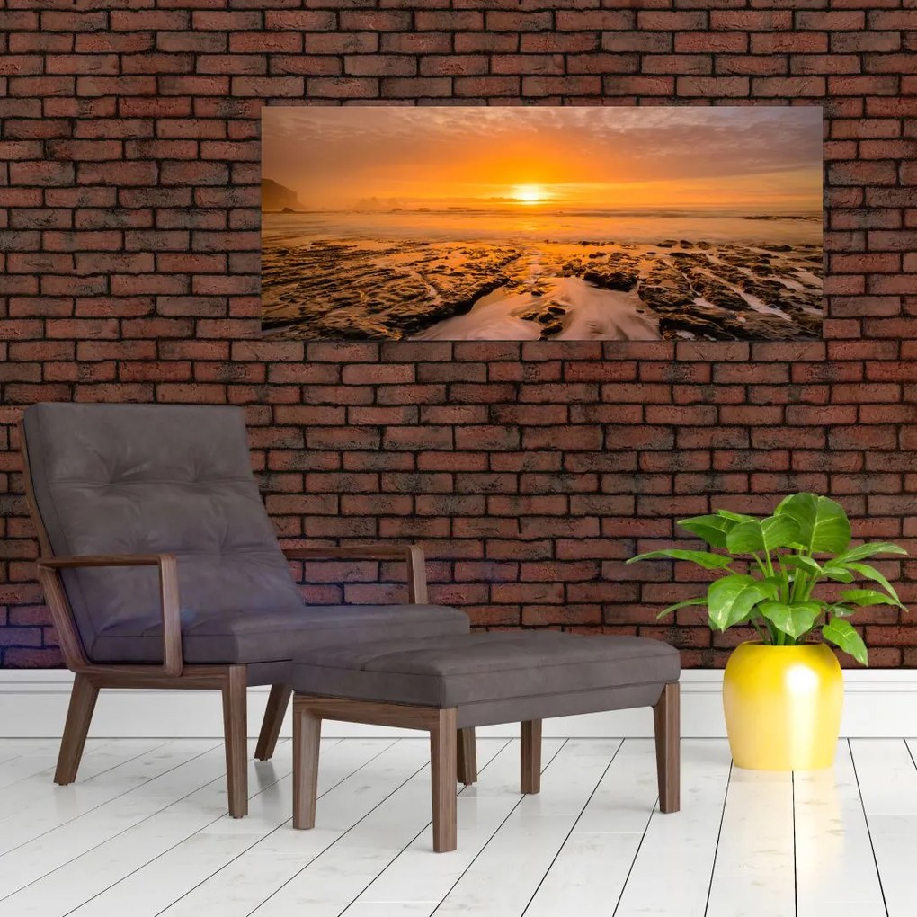 Tablou cu apus de soare (120x50 cm)