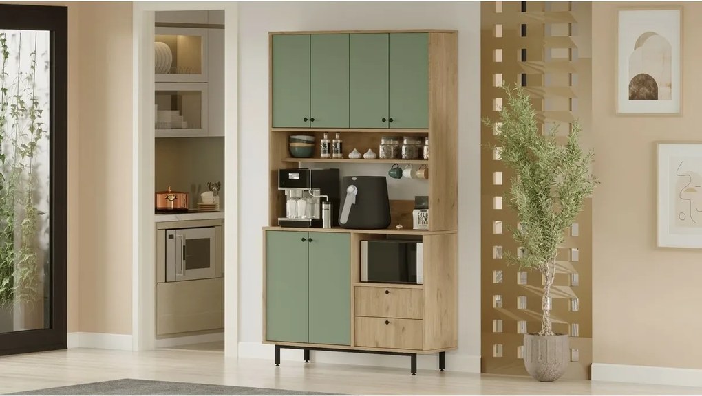 Dulap Rery Oak and Green