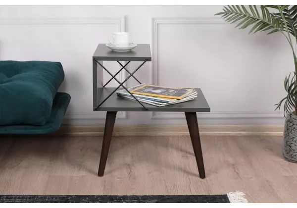 Noptieră CROSS 55x50 cm antracit