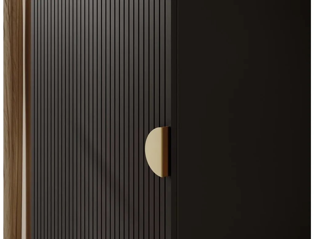 Dulap cu haine Moonie XV (negru + alb). 1099623