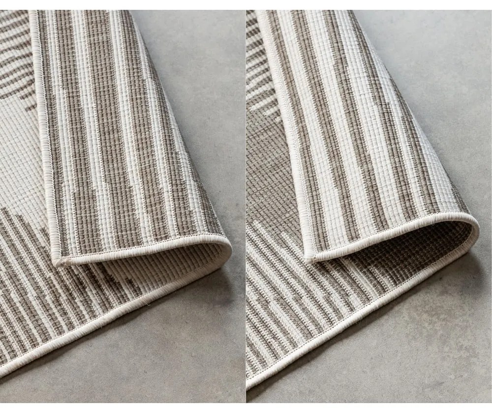 Covor de exterior maro/crem 80x150 cm Gemini – Elle Decoration