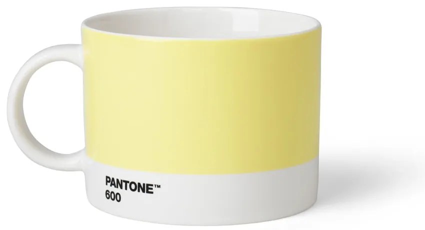 Cană galben-deschis din ceramică 475 ml Light Yellow 600 – Pantone