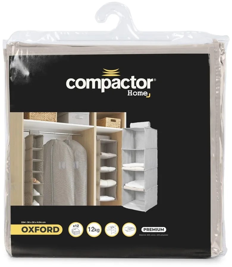 Organizator pentru șifonier de suspendat din material textil Oxford – Compactor