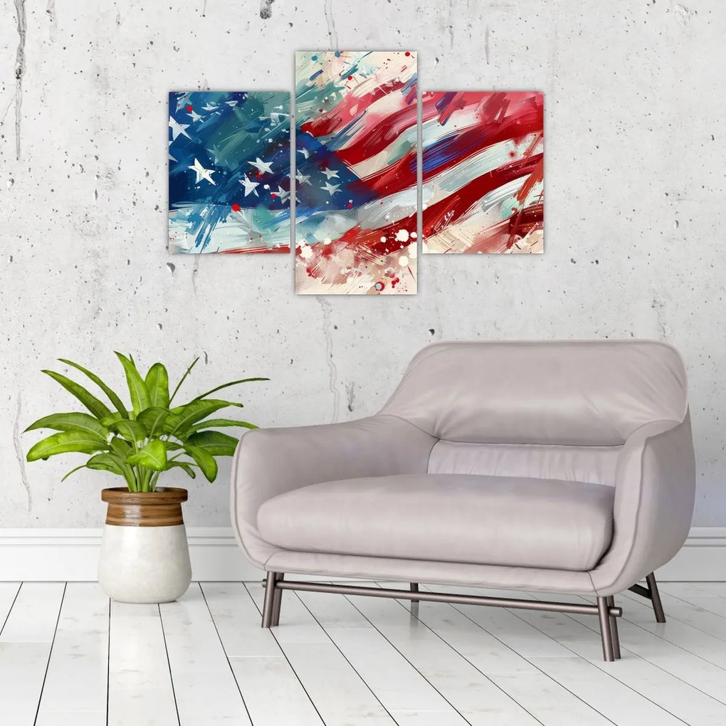 Tablou - Steagul SUA (90x60 cm)
