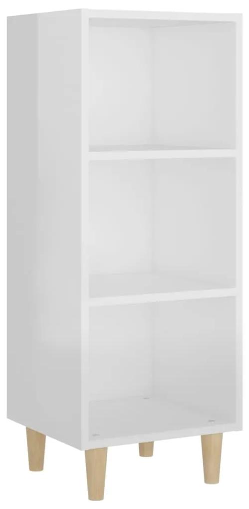812381 vidaXL Servantă, alb extralucios, 34,5x32,5x90 cm, lemn compozit
