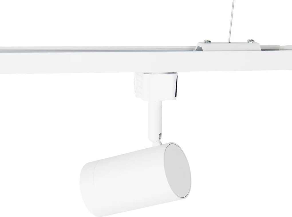 Sistem inteligent de șine suspendate alb, monofazat, incl. 5 Wifi GU10 - Iconic Jeana
