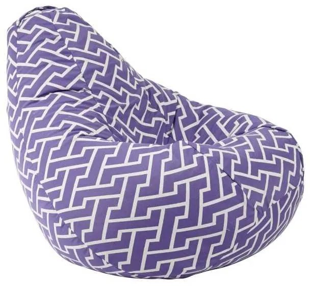 Fotoliu Nirvana Hobbit Pufrelax, Material Textil - Zippity Purple