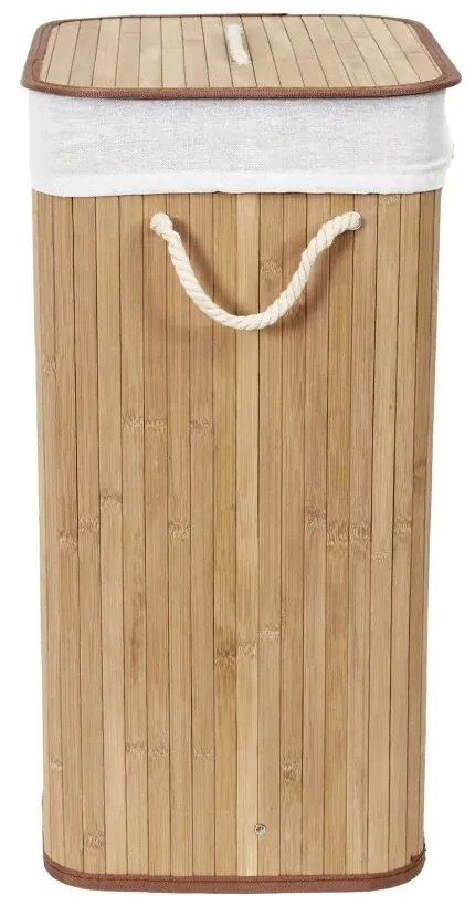 Compactor Coș pentru rufe murdare Bamboo dreptunghiular, natural