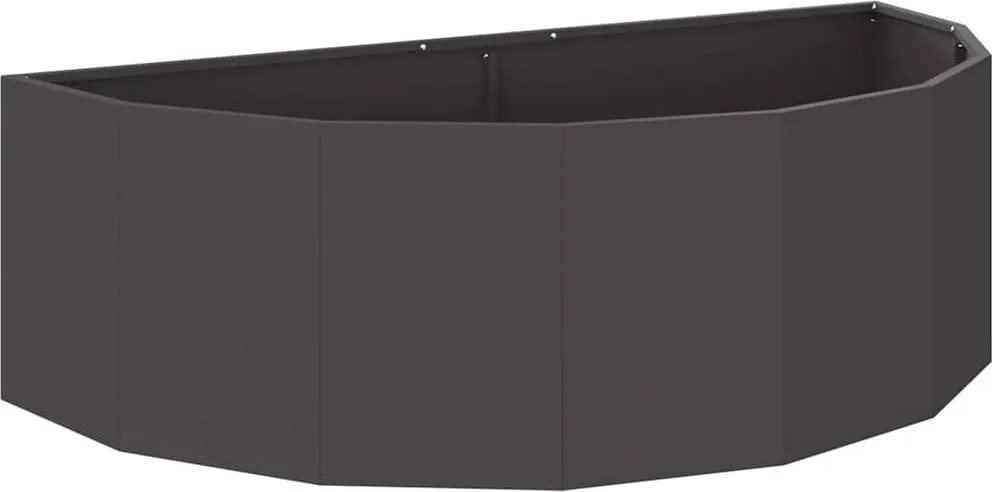 vidaXL Jardinieră Negru 120 x 60 x 35 cm Oțel