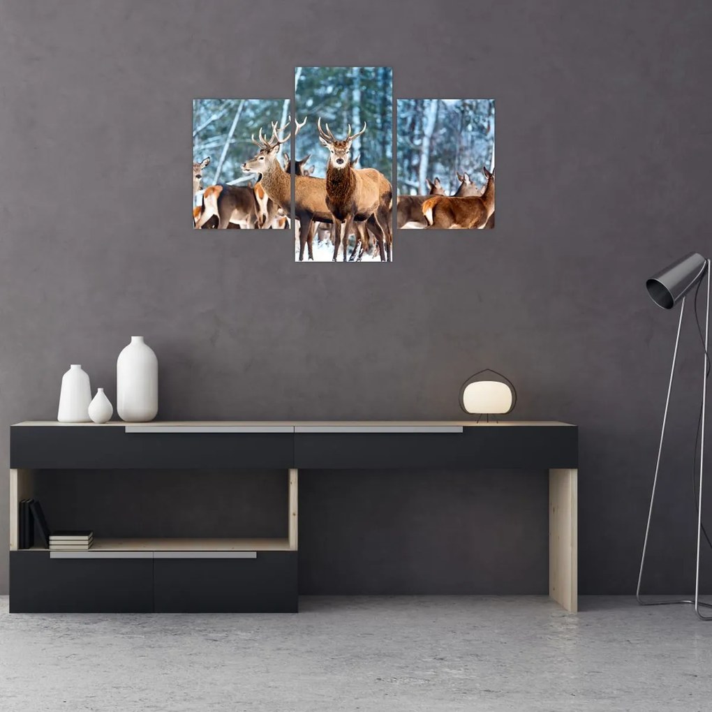 Tablou - Turma de căprioare (90x60 cm)