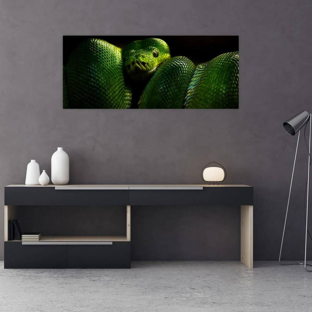 Tablou - Șarpele verde (120x50 cm)