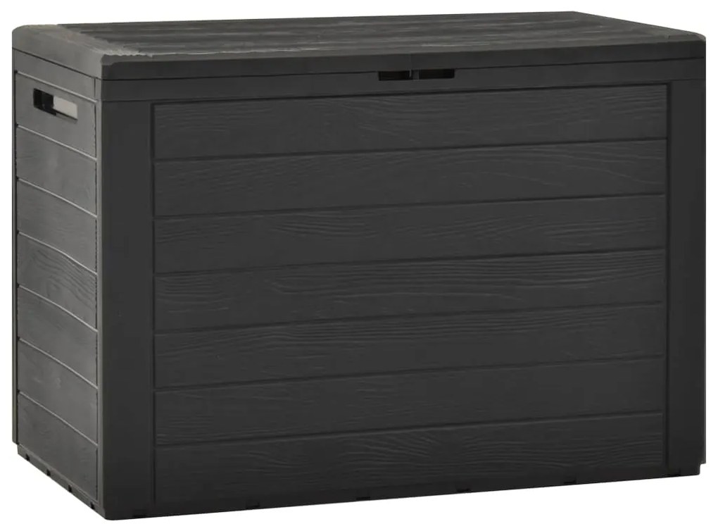 49444 vidaXL Ladă de depozitare pentru grădină, antracit, 78 x 44 x 55 cm