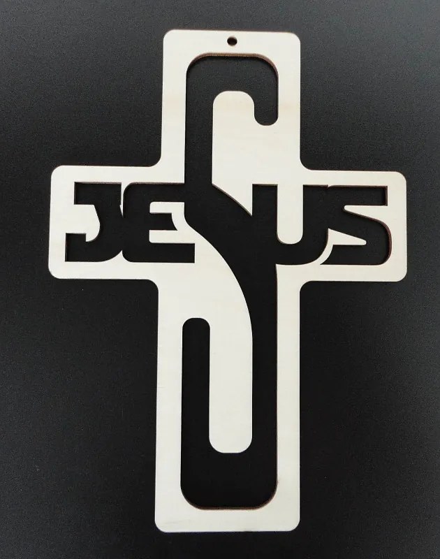 Decoratie decorativa din lemn - Isus, dimensiune: 260x187 mm