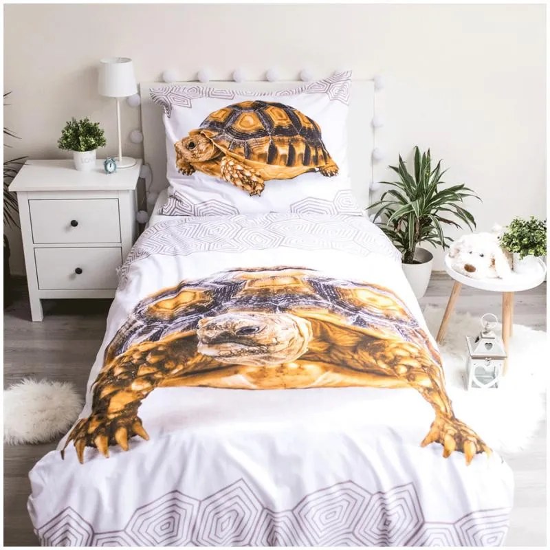Testoasă Set de lenjerie de pat cu țestoasă 140×200cm, 70×90 cm