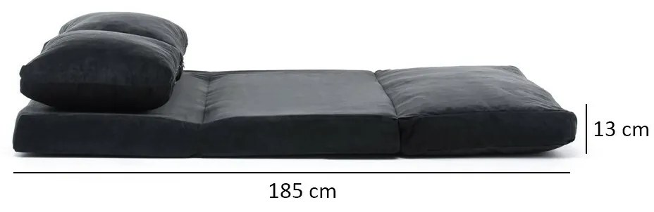 Canapea pat Taida negru
