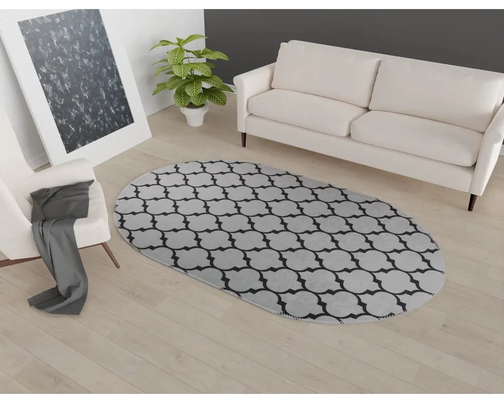 Covor gri închis lavabil 120x180 cm – Vitaus