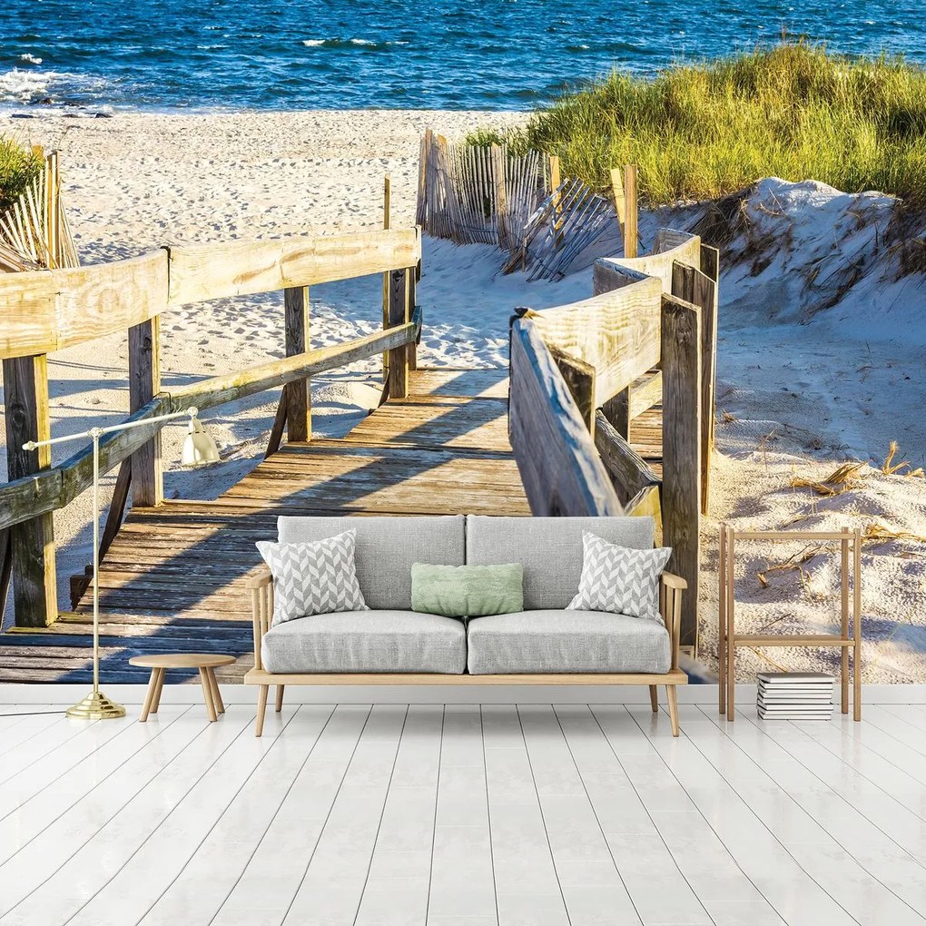 Fototapet - Plajă cu nisip de mare (152,5x104 cm)