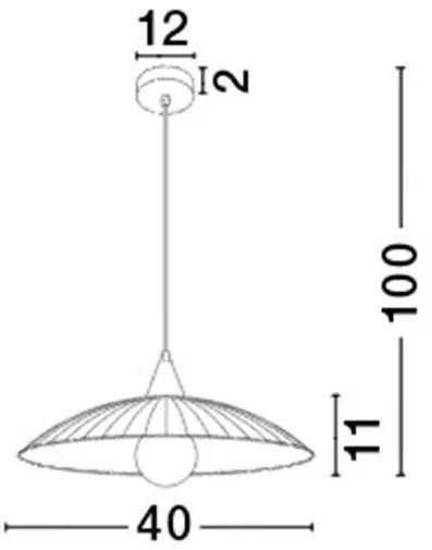 Lustra, Pendul design modern Shell 40cm NVL-7326501