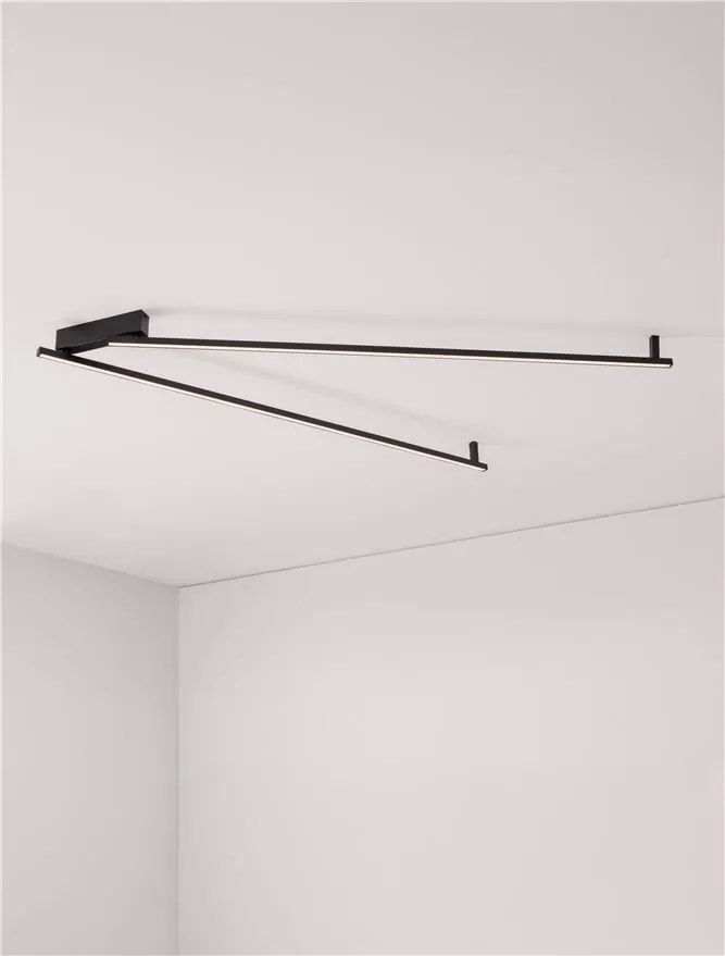 Plafoniera LED directionabila BRIANA negru