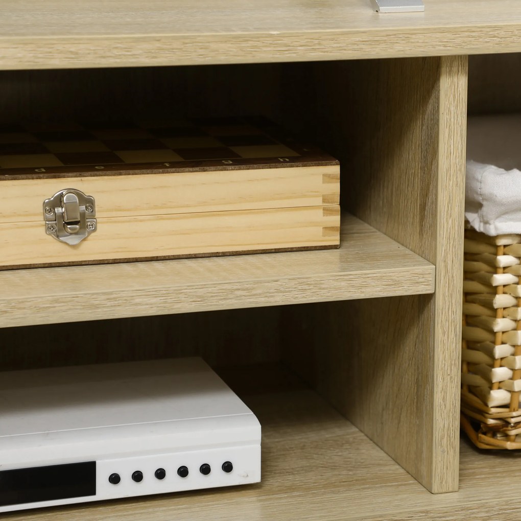 HOMCOM Mobile Porta TV fino 65" con Armadietti e Ripiani Aperti, 150x30x42cm | Aosom Romania