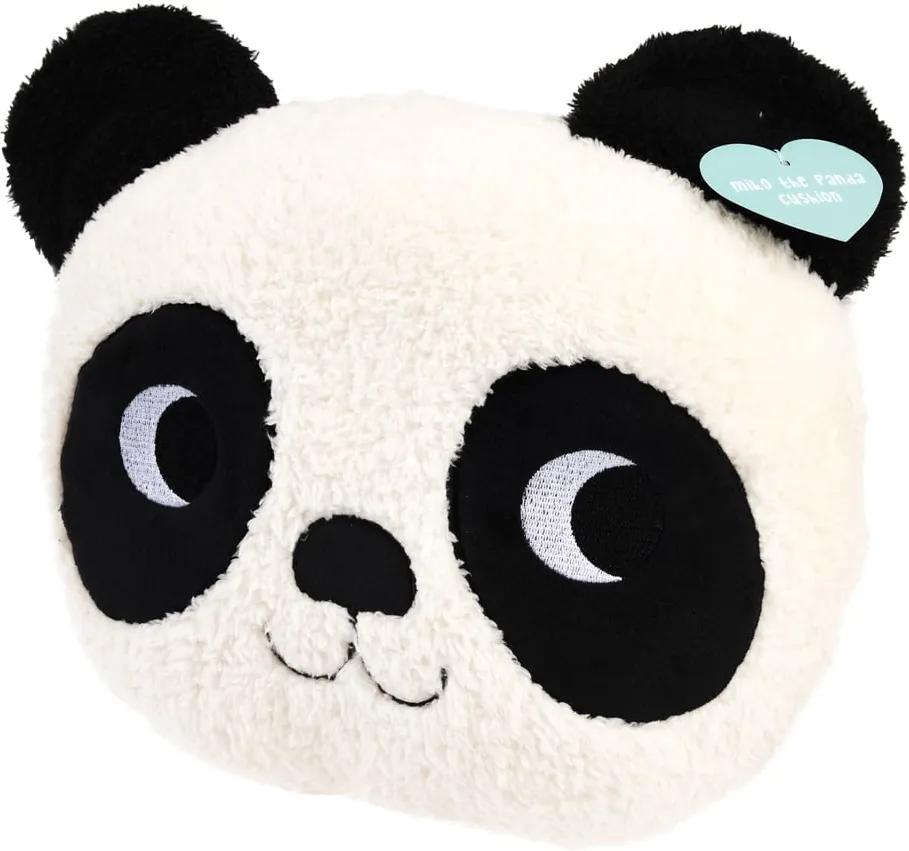 Pernă pentru copii Rex London Miko the Panda, negru - alb