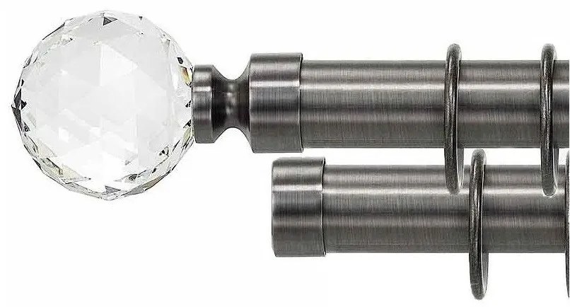 Galerie dubla - KULA CRISTAL - 35/25 - ANTRACIT (Alege marime: 200 cm)