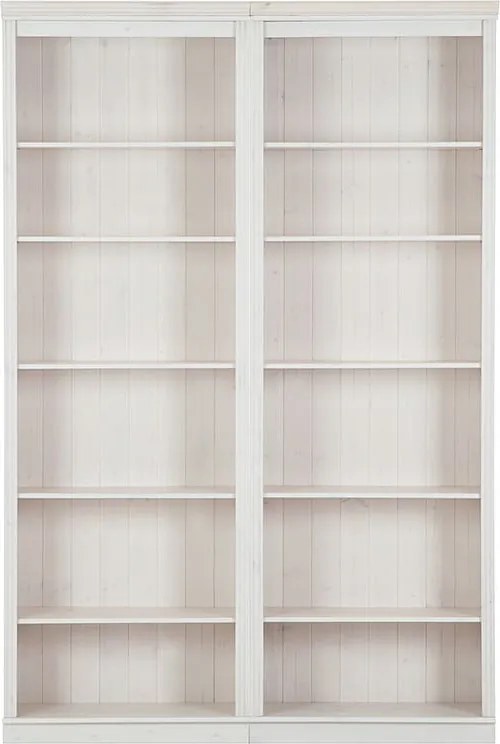 Bibliotecă albă din lemn de pin 148x223 cm Anita – Støraa