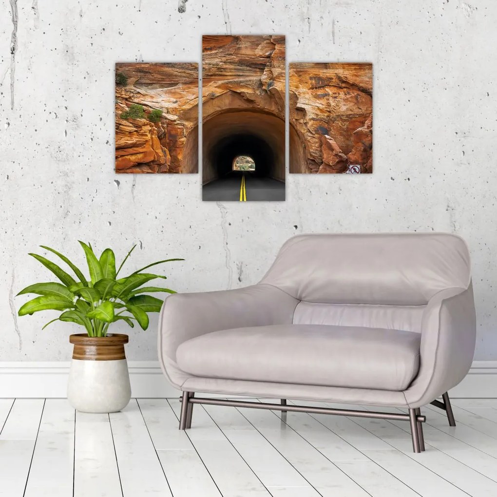 Tablou - tunel în stâncă (90x60 cm)