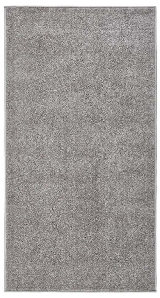 vidaXL Covor cu fire scurte, gri, 80x150 cm