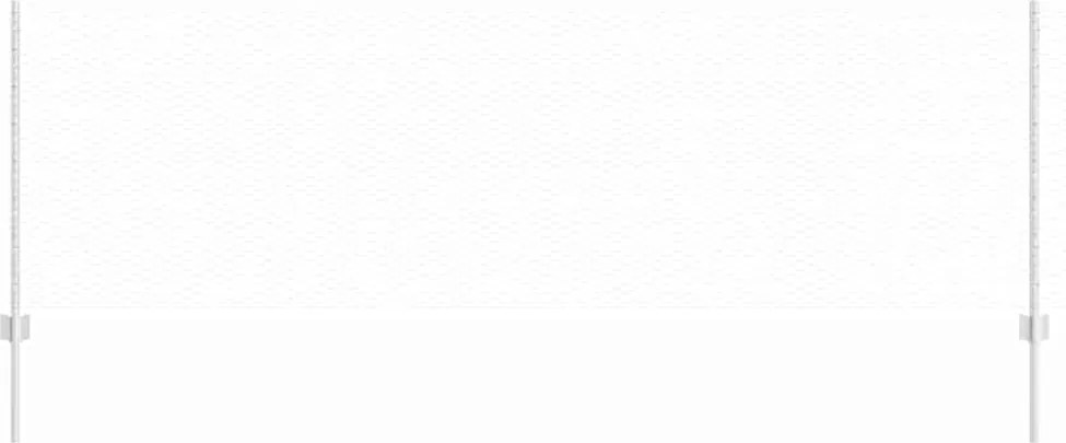 vidaXL Gard cu Stâlp Argintiu 0,8 x 25 m Oțel