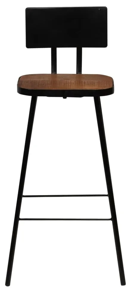 245391 vidaXL Scaune de bar, 4 buc., lemn masiv reciclat