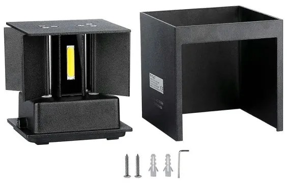 Aplică LED de exterior LED/5W/230V 3000K IP65 neagră