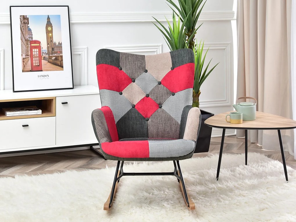Fotoliu Sibyla (patchwork + fag negru). 1110393